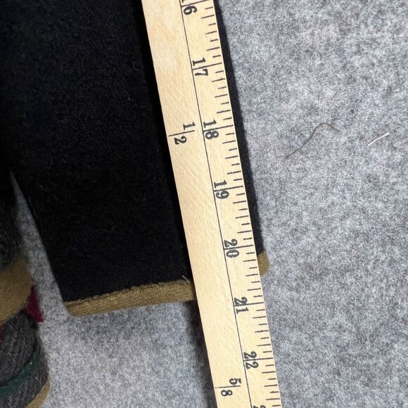 Parsley & Sage Sweater Jacket Womens S Black Multi Wool Patchwork Artful Cottage - Picture 13 of 16